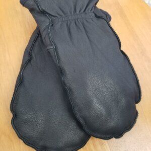 Gates Deerskin Leather Mitts Black Men's Medium EUC Gloves